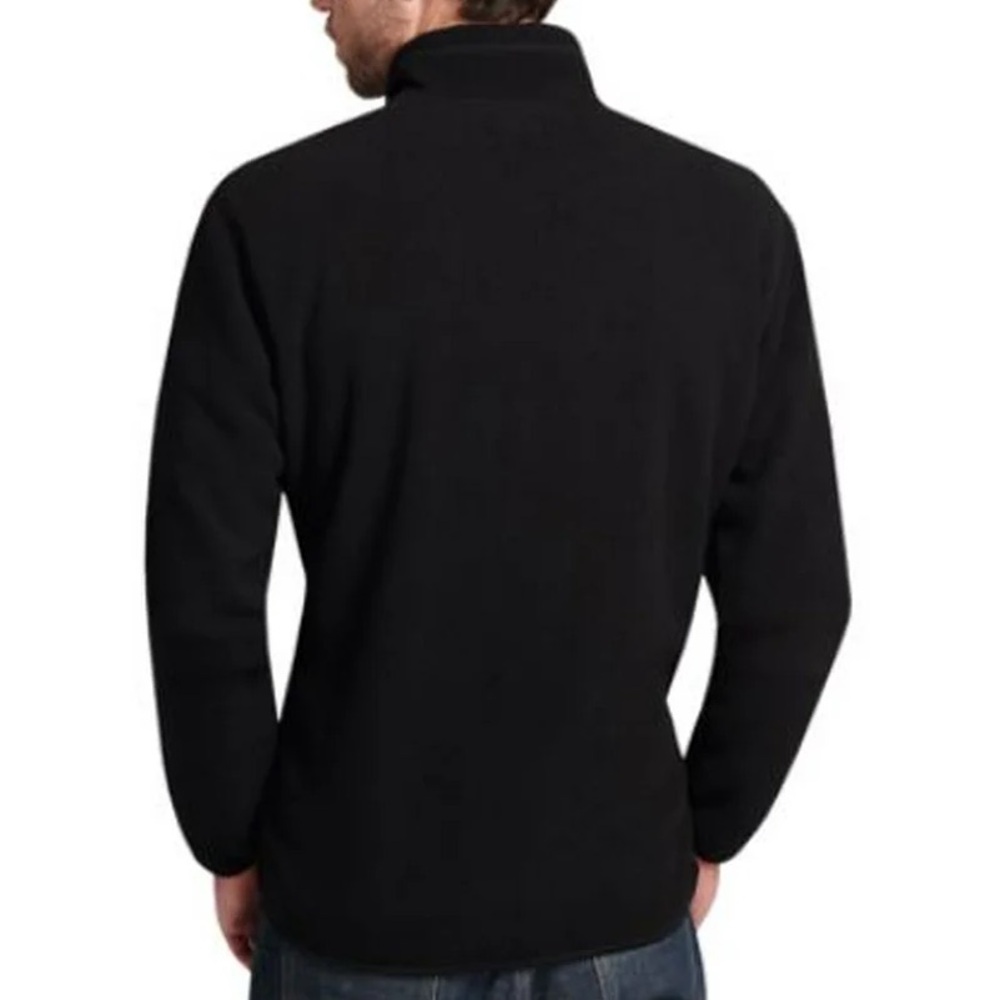 32 Degrees Men's Sherpa Lined Fleece Jacket Black Large - Picture 2 of 10